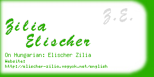 zilia elischer business card